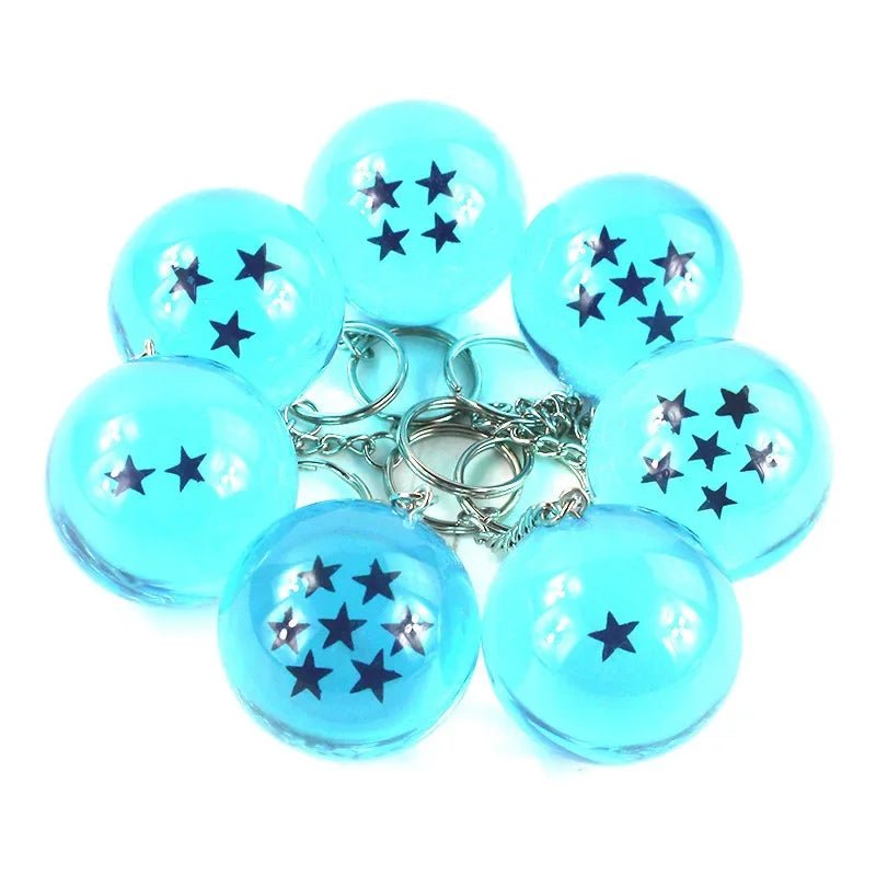 Anime Dragon 1 - 7 Stars Balls Keychain Charms Gokus Bead Pendant Key Chains Car Keyring Jewelry Cosplay Prop Accessories - Kaiju Mafia