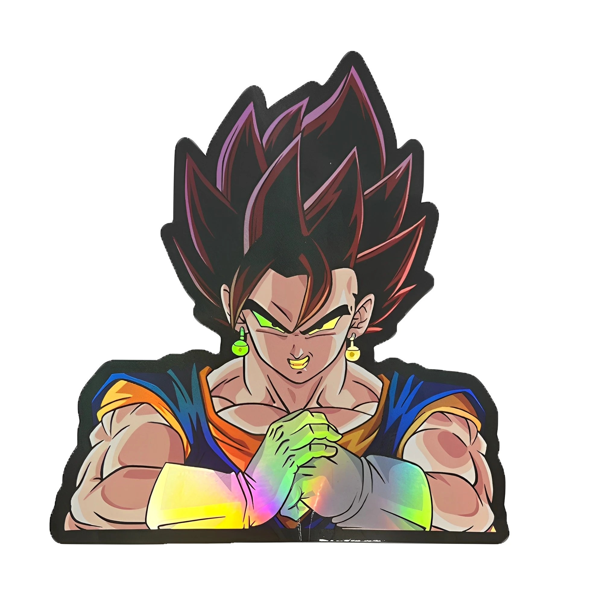 Cartoon Dragon Ball Holographic Anime Laser Stickers Motorcycle Anime Lenticular Car Window Sticker For Laptop Hot - Kaiju Mafia