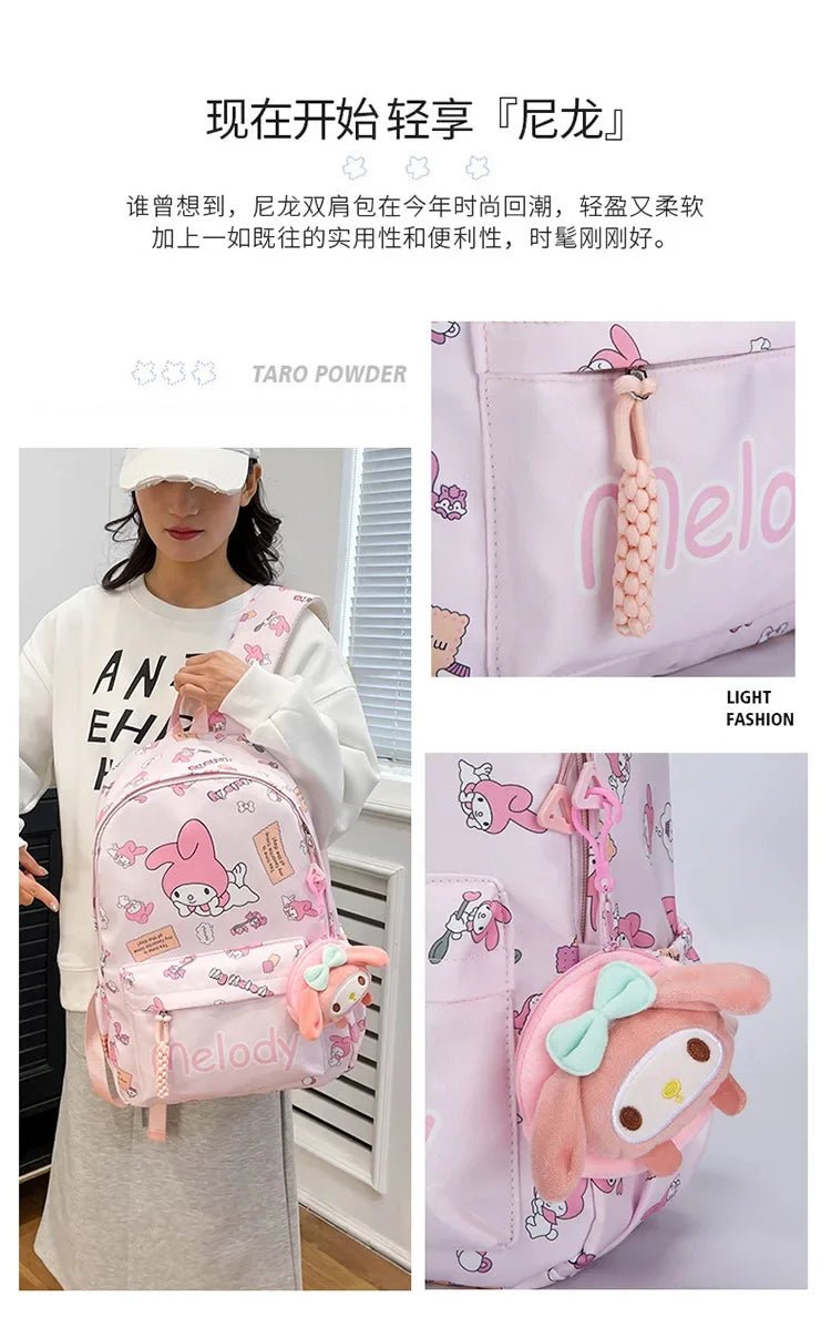 Sanrio Kuromi Hello Kitty Backpack - Kaiju Mafia