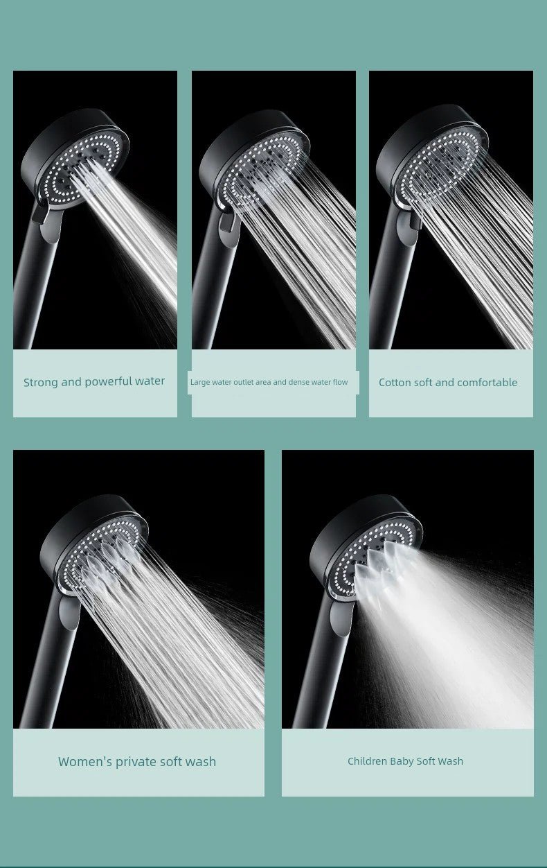 Five - Speed Handheld Shower Nozzle - Kaiju Mafia