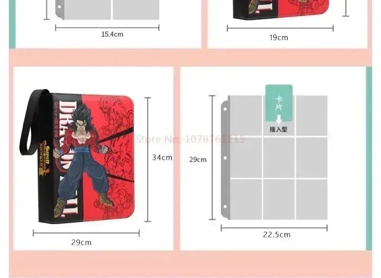 400pcs/900pcs Card Album Book Anime Dragon Ball Collection Card Storage Folder Hold Vegeta Iv Game Cards Binder Holder Gift - Kaiju Mafia