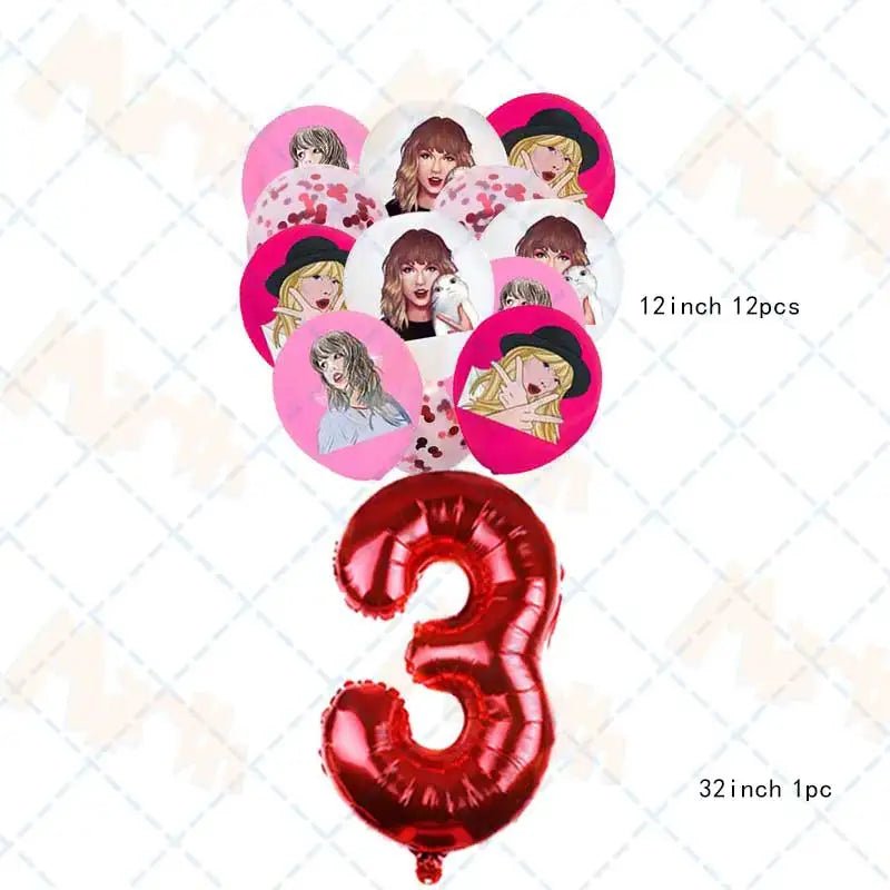 Taylor Swift Birthday Supplies - Kaiju Mafia