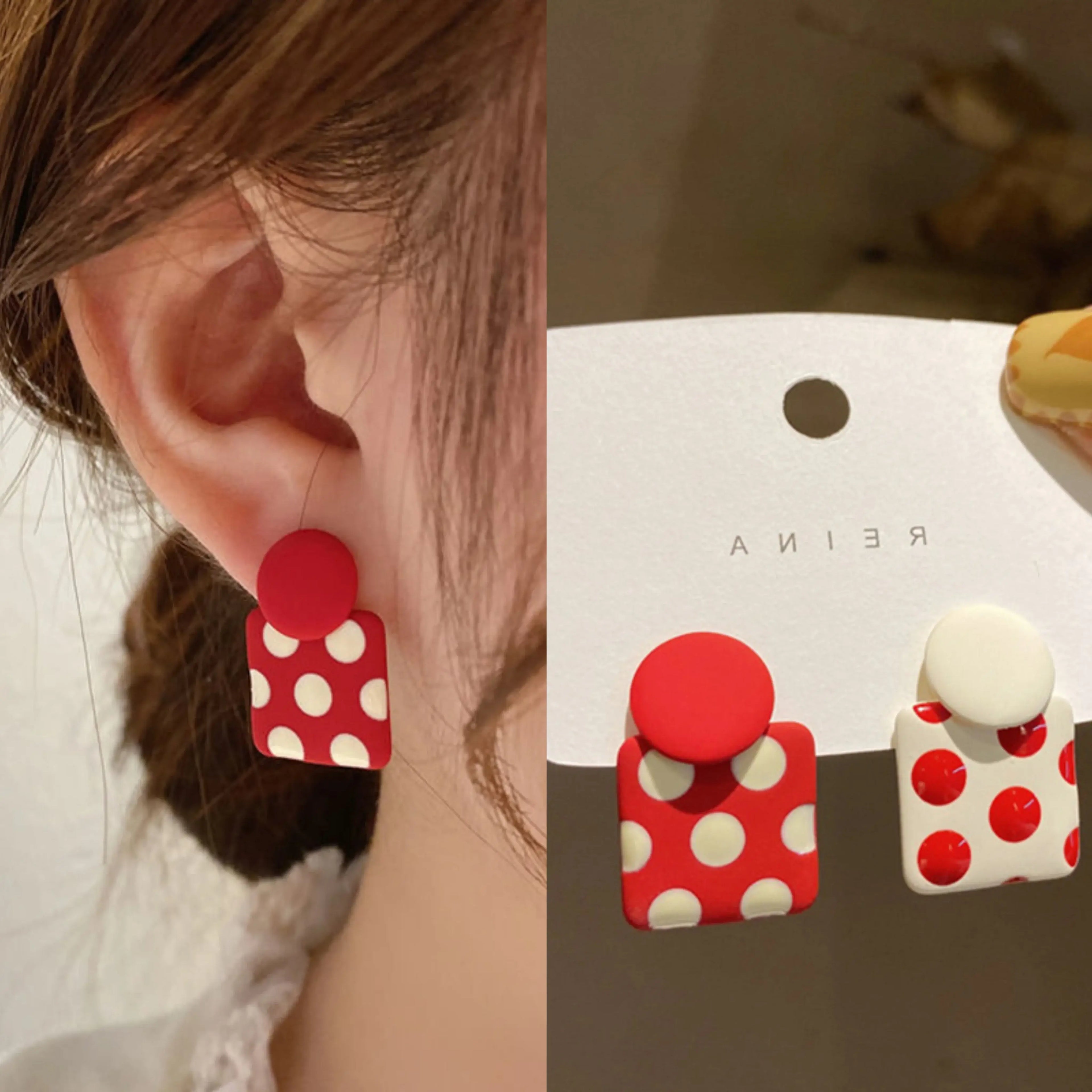 Red Cherry Crystal Earrings - Kaiju Mafia