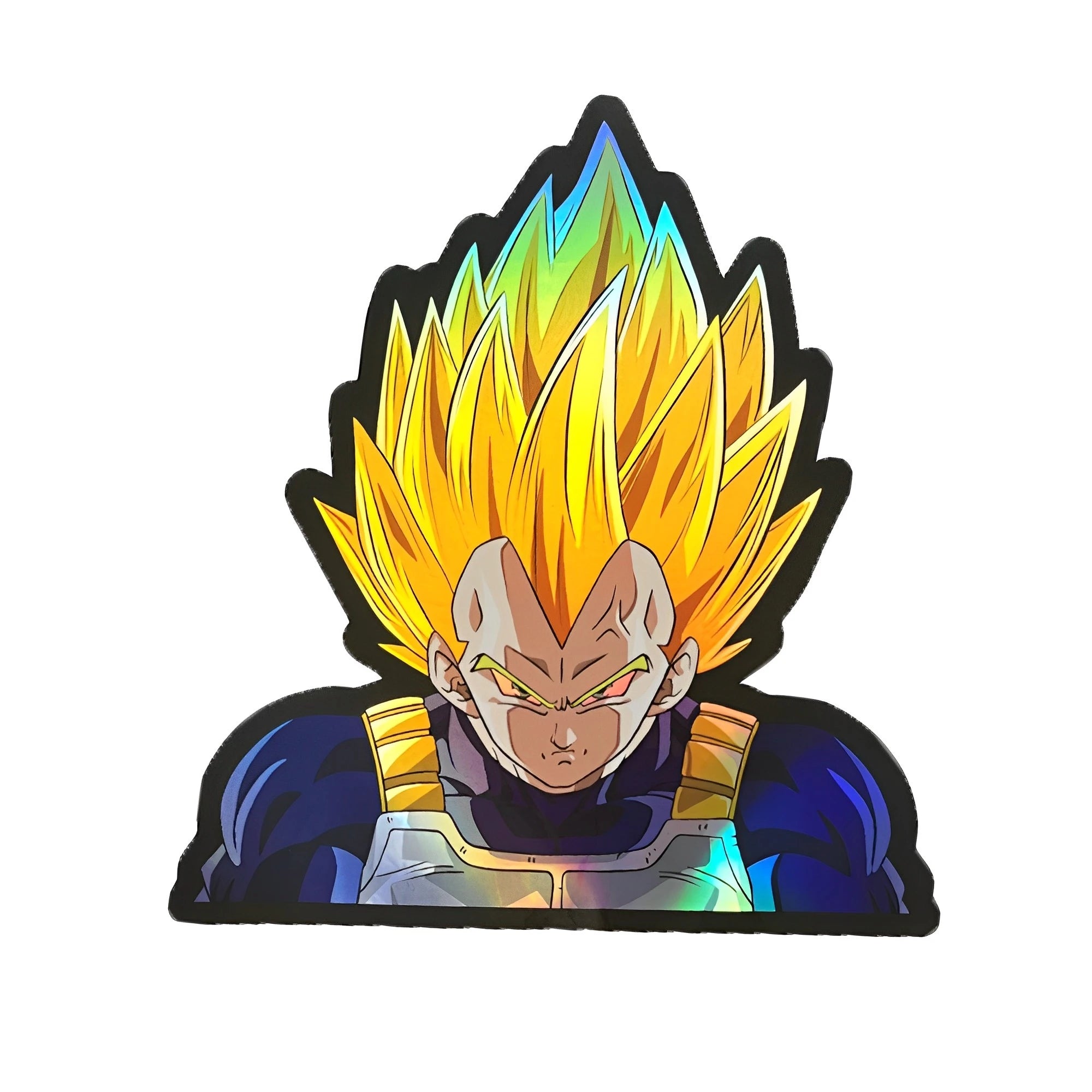 Cartoon Dragon Ball Holographic Anime Laser Stickers Motorcycle Anime Lenticular Car Window Sticker For Laptop Hot - Kaiju Mafia