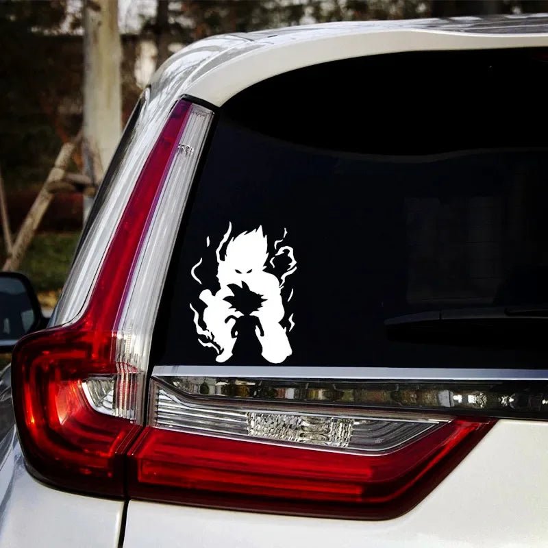 Car Stickers Son Goku Kakarotto Saiyan DBZ Anime Reflective Decoration for Windshield Bumper Trunk Motorcycle - Kaiju Mafia