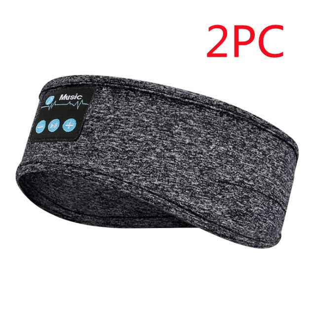 Wireless Bluetooth V5.0 Sports Headband With Music Call Stereo Shading Sleep Headband - Kaiju Mafia