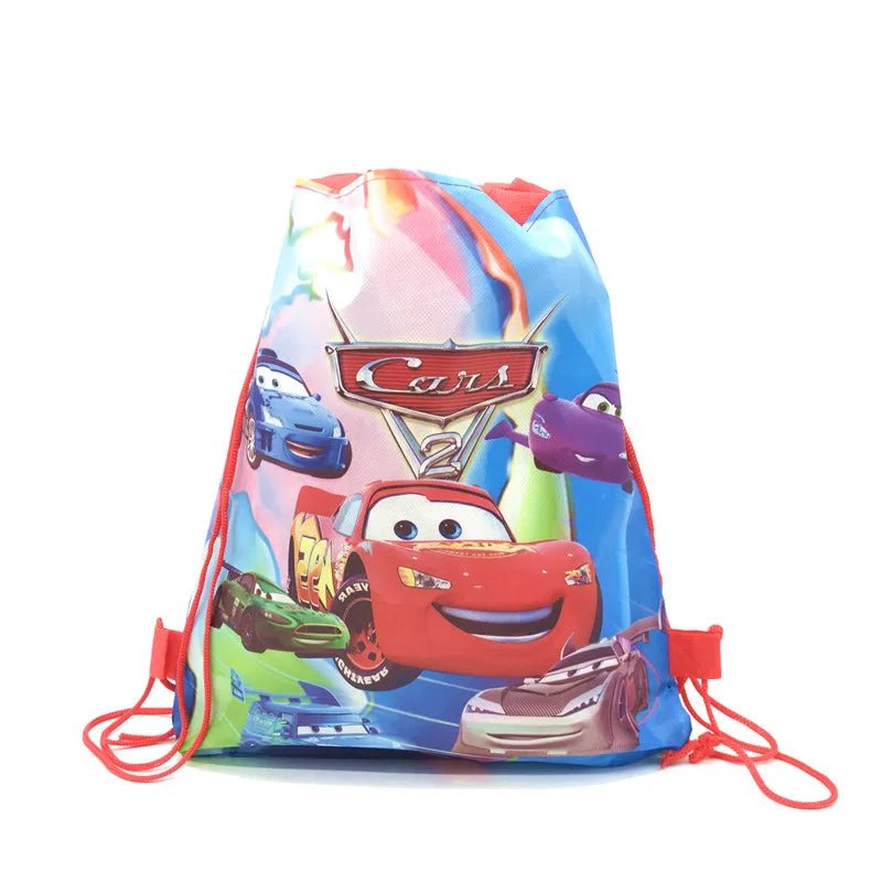 1pc Disney Cars Storage Bag Nonwoven Lightning McQueen Drawstring Bags Party Decoration Kids Birthday Christmas Gift Supplies - Kaiju Mafia