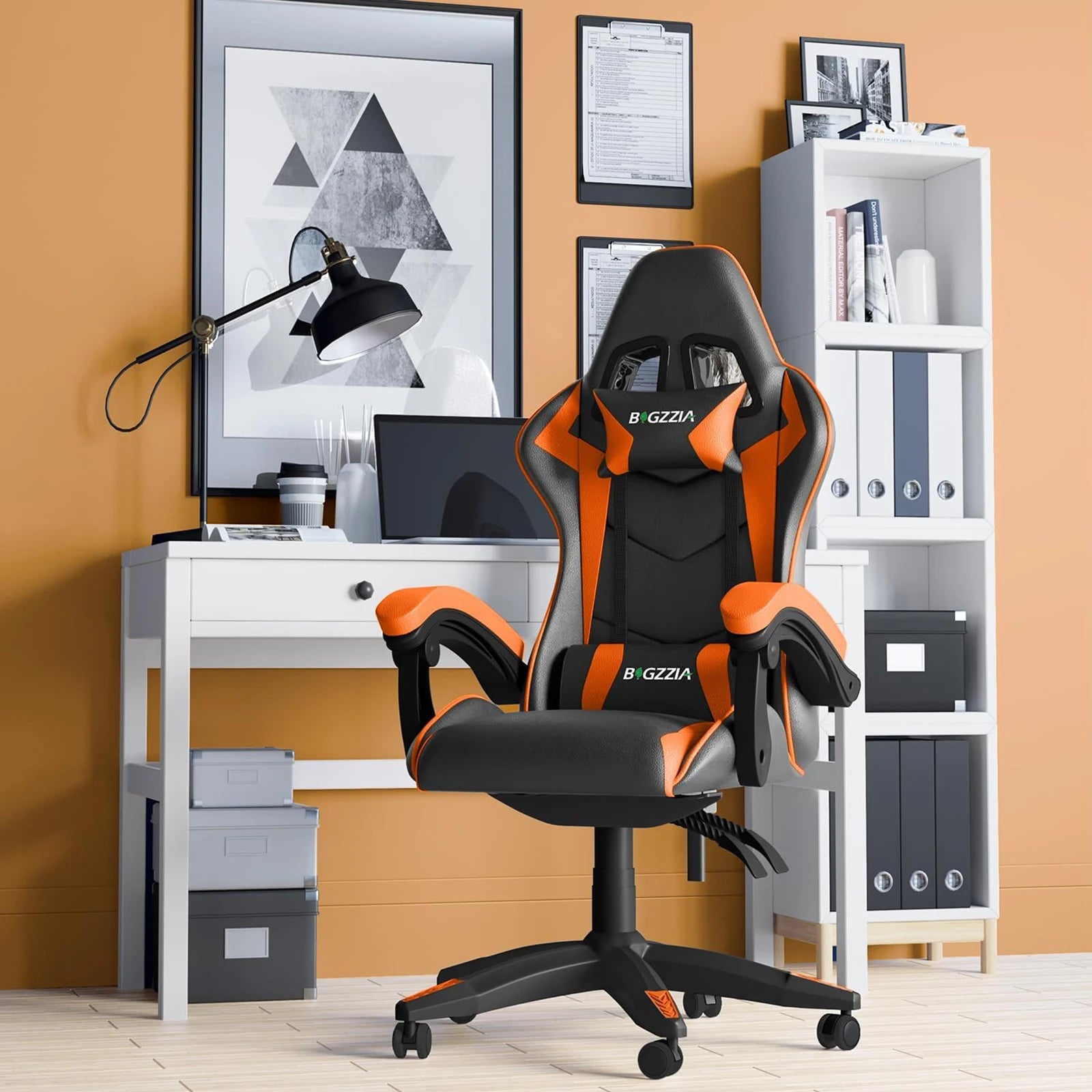 Ergo Gaming Chair with Headrest & Lumbar Support - Kaiju Mafia