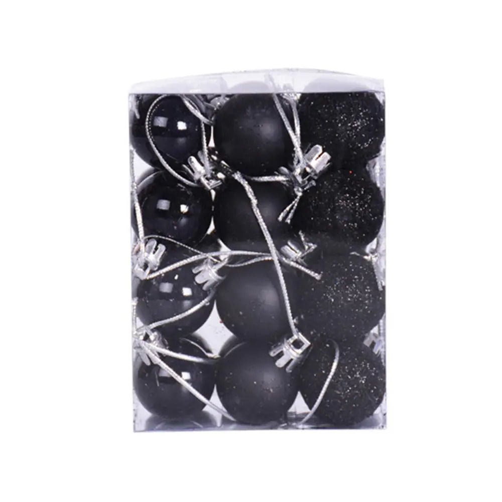 24pcs/Box 2cm Mini Christmas Ball Pendant Xmas Party Hanging Ball Ornament Shopping Mall Ceiling Christmas Tree Decorations - Kaiju Mafia