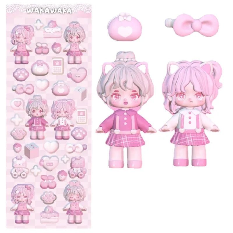 SKYSONIC New Arrival Christmas Style Junk Journal Stickers Decor Scrapbooking Material DIY Agenda Cat Paw Sticker Stationery - Kaiju Mafia