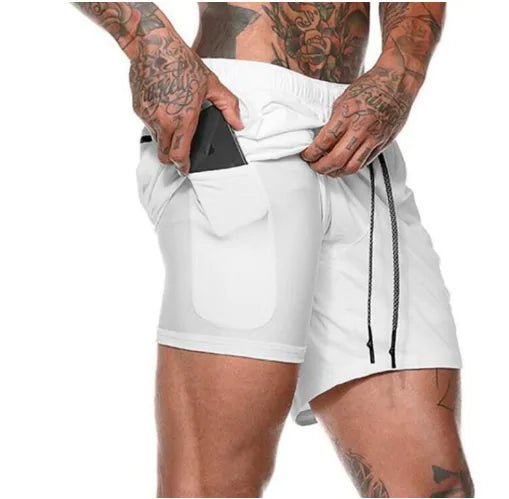 Mens 2 in 1 Fitness Running Shorts - Kaiju Mafia