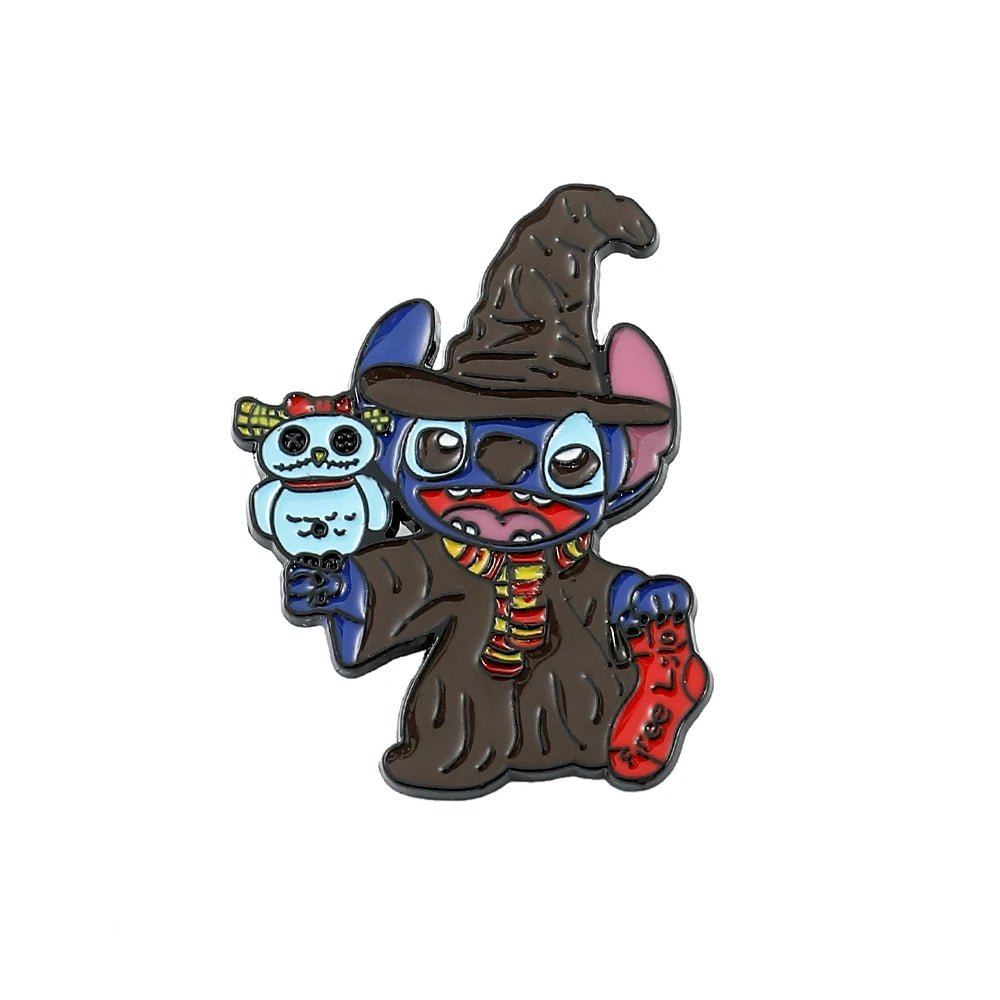 Disney Lilo & Stitch Brooches Cute Stitch Pin for Backpack Cartoon Anime Metal Badges for Bag Hat Accessories Christmas Gifts - Kaiju Mafia