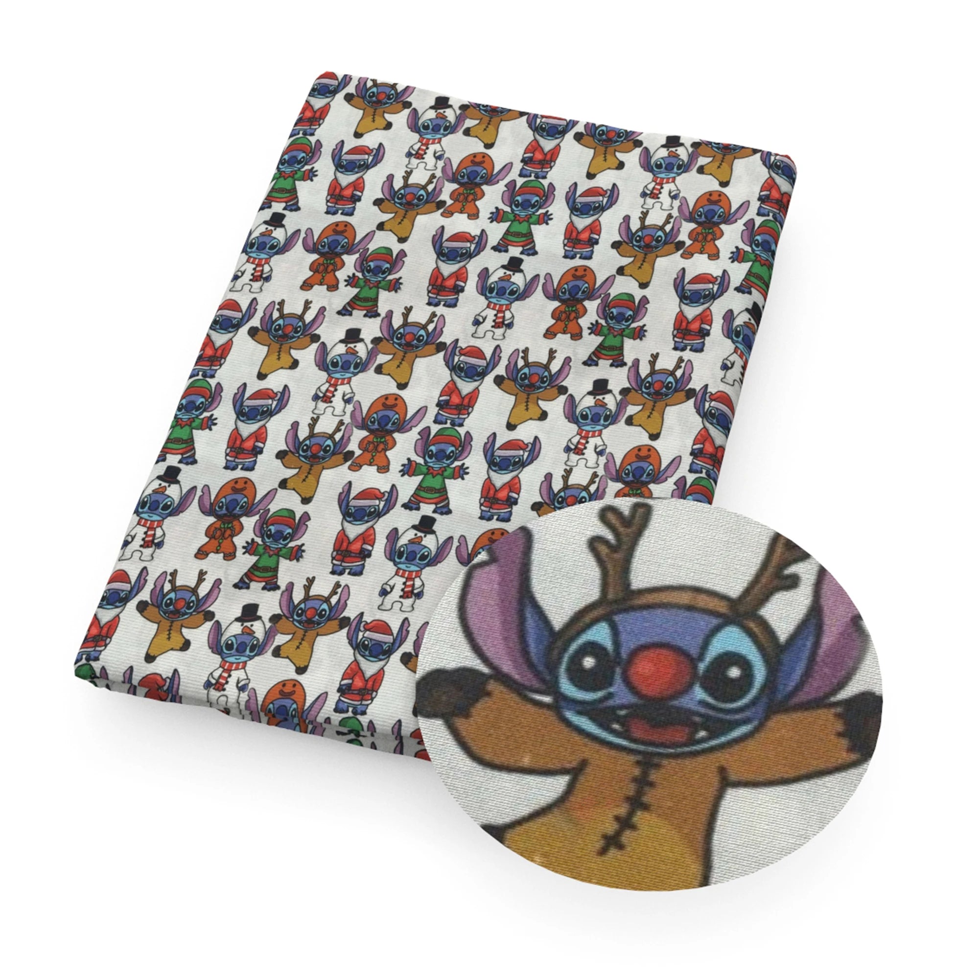 Disney Lilo And Stitch 50*145cm Polyester Cotton Fabric Sewing Quilting Fabric Needlework Material DIY Handmade - Kaiju Mafia
