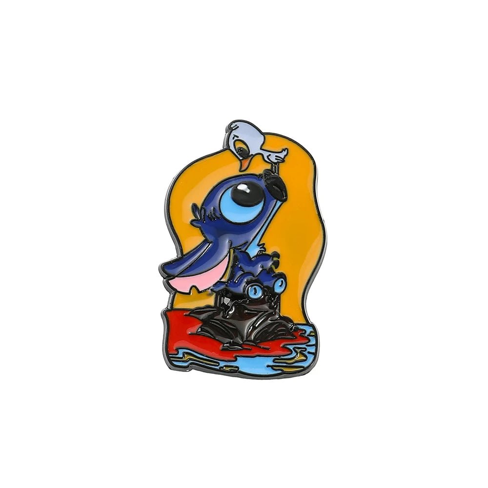Disney Lilo & Stitch Brooches Cute Stitch Pin for Backpack Cartoon Anime Metal Badges for Bag Hat Accessories Christmas Gifts - Kaiju Mafia