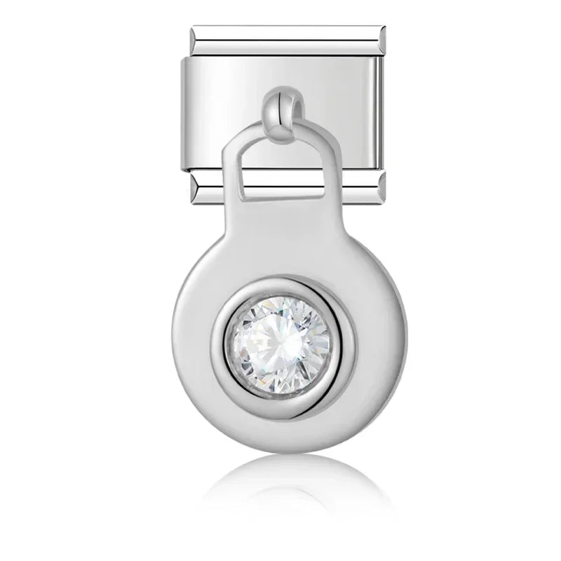 Hapiship Romantic Colour Heart Star Flwoer Tai Chi Italian Charm Links Fit 9mm Stainless Steel Bracelet Jewelry DIY Making DJ597 - Kaiju Mafia