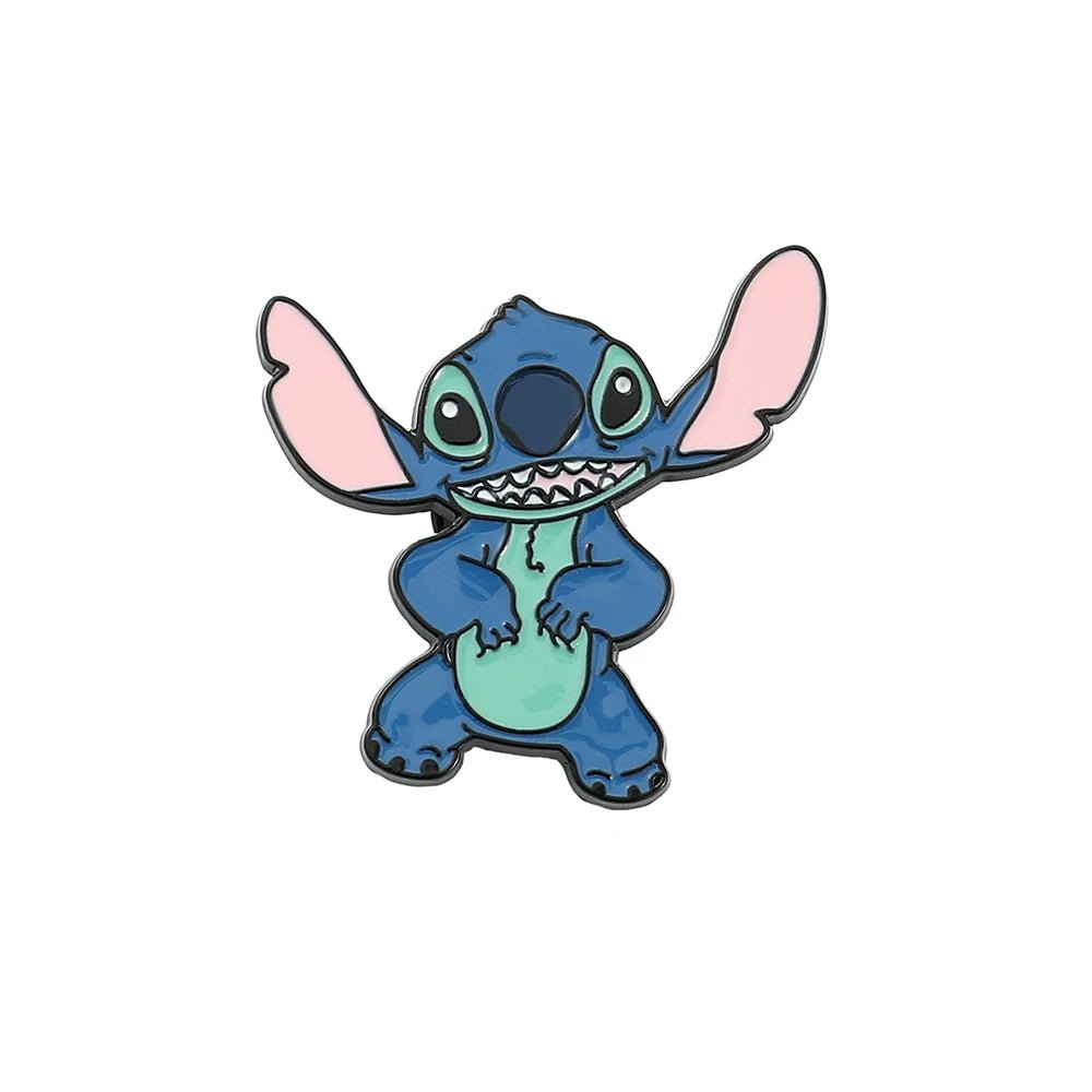 Disney Lilo & Stitch Brooches Cute Stitch Pin for Backpack Cartoon Anime Metal Badges for Bag Hat Accessories Christmas Gifts - Kaiju Mafia