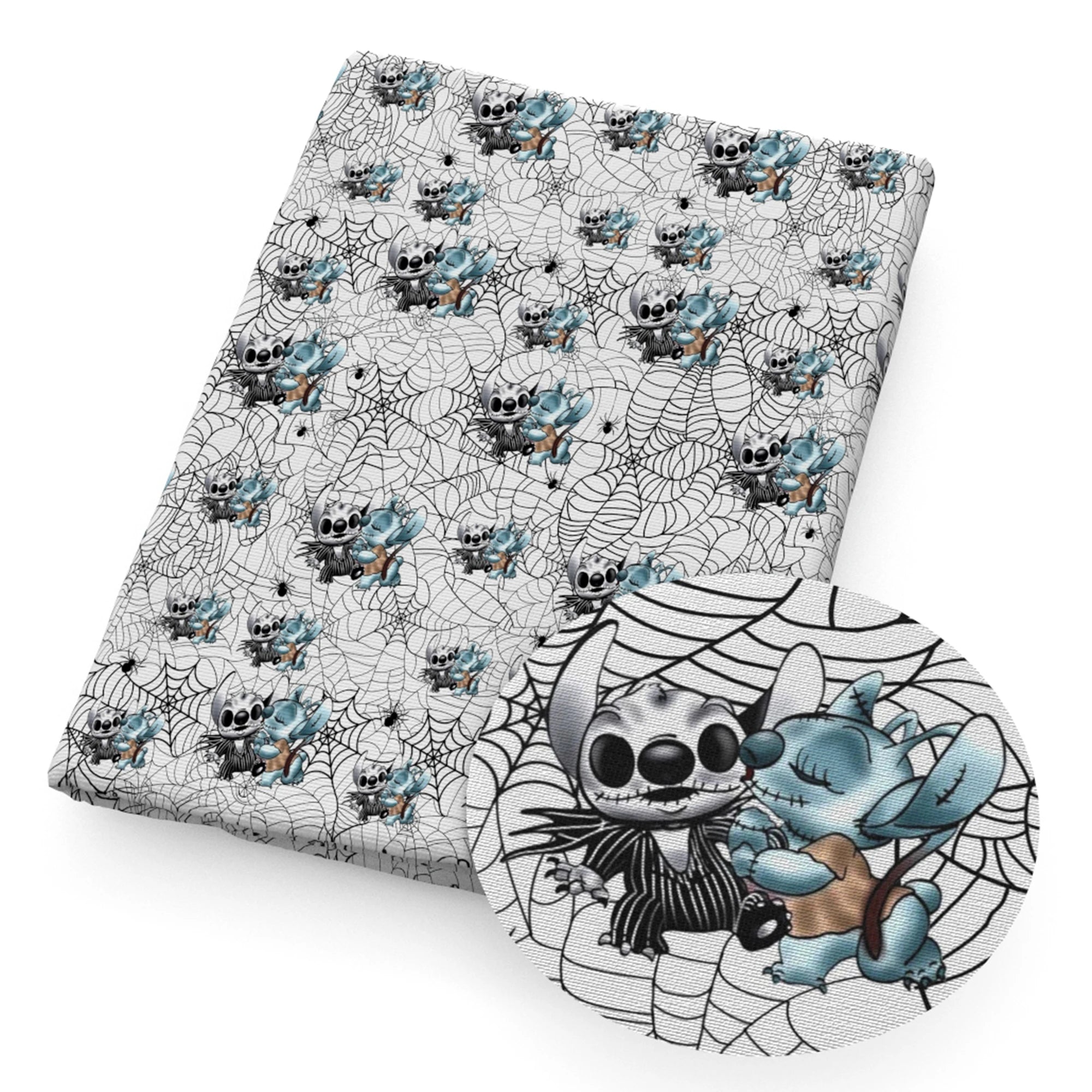 Disney Lilo and Stitch 50*145cm Polyester Cotton Fabric Sewing Quilting Fabric Needlework Material DIY Handmade - Kaiju Mafia