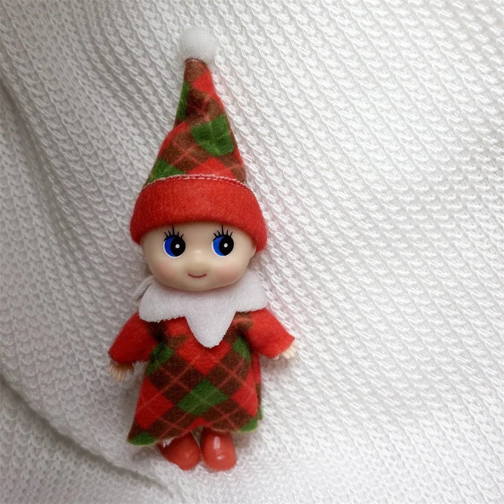 Christmas Mini Baby Elf Dolls Todder Elves Shining Kindness Craft Babies Doll Toy Decoration On The Shelf Gift For Girl Boy Kid - Kaiju Mafia