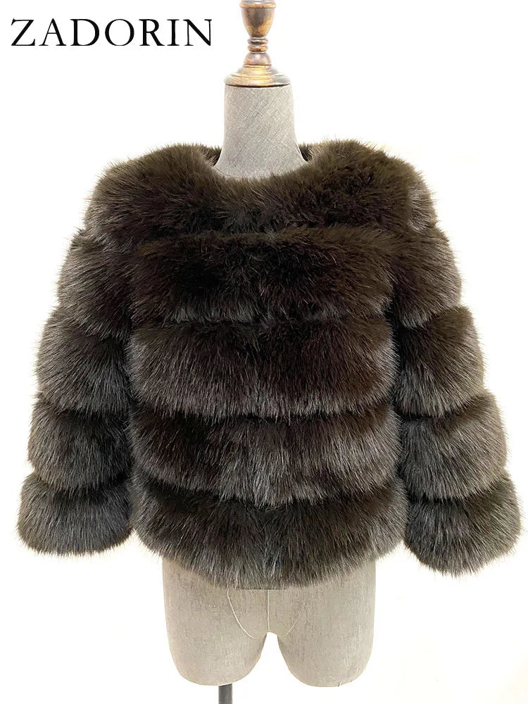 black and white faux fur coat black and white faux fur coat
