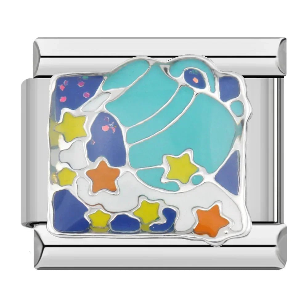 Hapiship 2022 New Fashion Food Hamburger Ice Cream Charm Italian Links Fit 9mm Bracelet Stainless Steel Jewelry DIY Making DJ585 - Kaiju Mafia