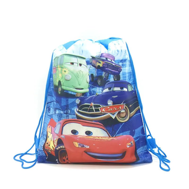 1pc Disney Cars Storage Bag Nonwoven Lightning McQueen Drawstring Bags Party Decoration Kids Birthday Christmas Gift Supplies - Kaiju Mafia
