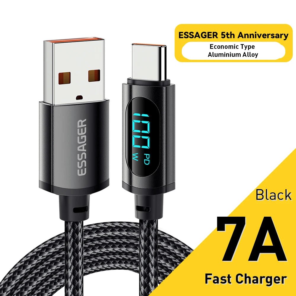 Essager 100W PD Fast Charging USB-C Cable - 2M - Kaiju Mafia