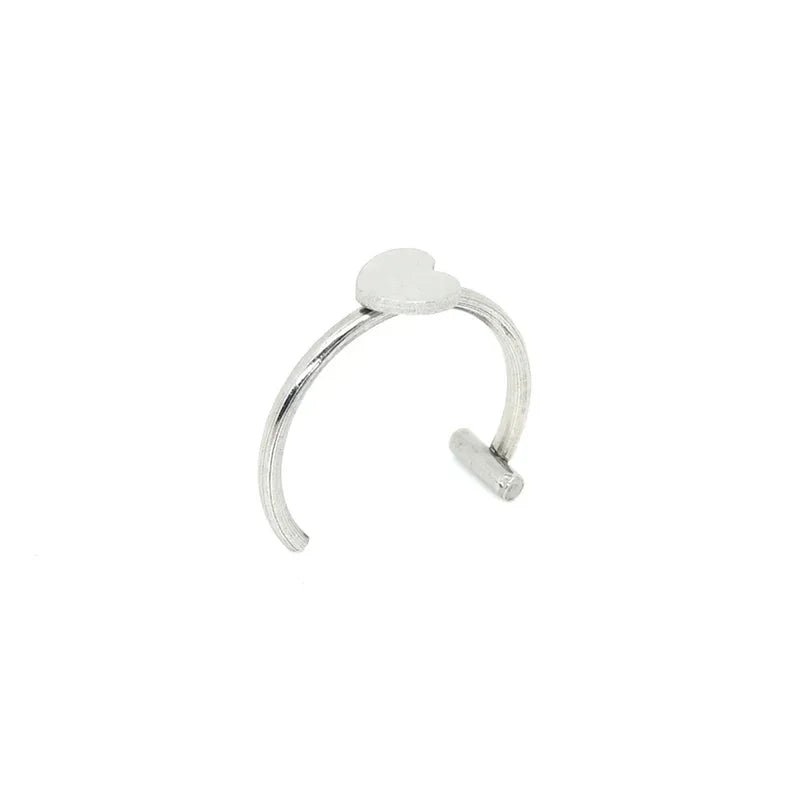 1Pc Stainless Steel Fake Nose Ring Hoop Septum Rings C Clip Lip Ring Earring Fake Nose Piercing Women Body Jewelry Non - Pierced - Kaiju Mafia