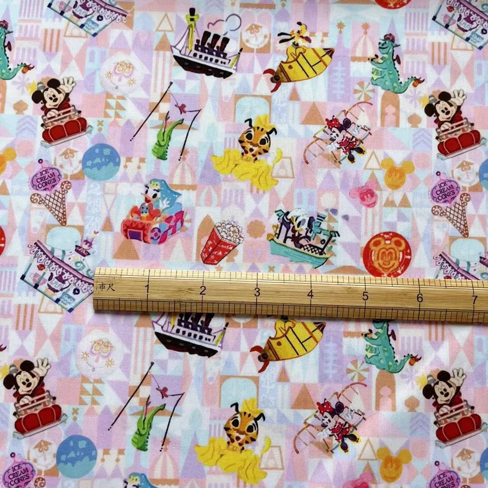 disney fabric 140x50CM Cartoon cotton fabric Patchwork Tissue Kid Home Textile Sewing Doll Dress Curtain Polyester cotton Fabric - Kaiju Mafia