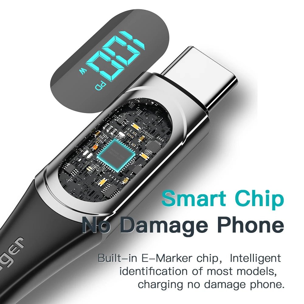 Essager 100W PD Fast Charging USB-C Cable - 2M - Kaiju Mafia