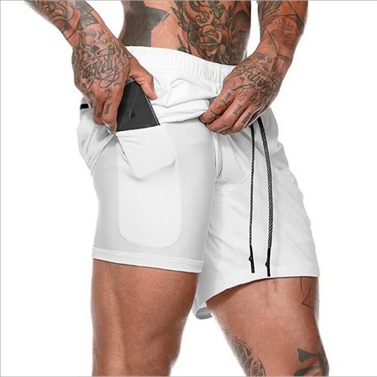 Mens 2 in 1 Fitness Running Shorts - Kaiju Mafia