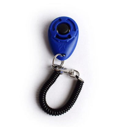 Adjustable Sound Clicker - Dog Training Tool with Wrist Strap and Key Chain