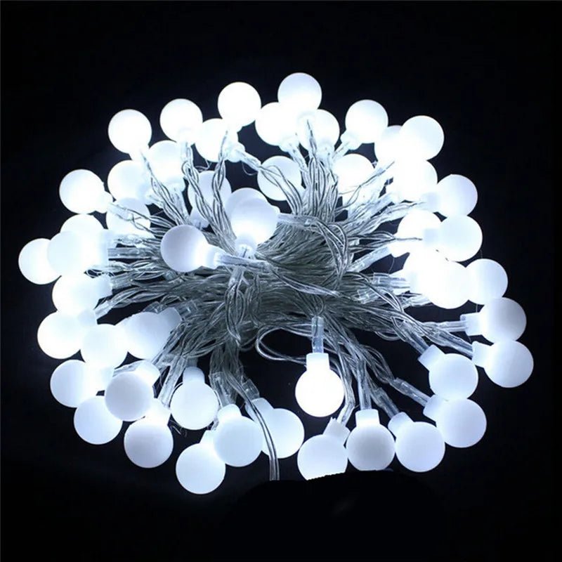 ECLH 5M/10M 100 LED Garland String Fairy Ball Light For Wedding Christmas Holiday Decoration Lamp Festival Outdoor Lighting 220V - Kaiju Mafia