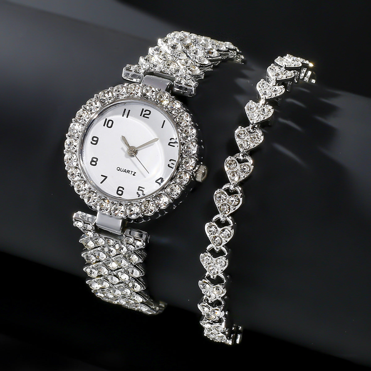 Silver strap luxury women&