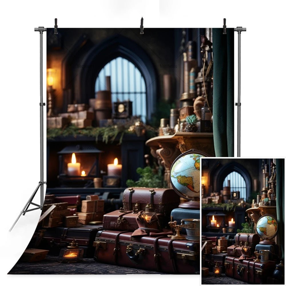 Magic Academy Vertical Section Backdrop Custom Hogwarts Theme Party Birthday Photography Poster Studio Decoration Background - Kaiju Mafia