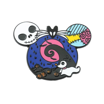 Disney The Nightmare Before Christmas Enamel Pin Cartoon Figure Sally Jack Skellington Metal Badge Brooch Kawaii Accessories - Kaiju Mafia