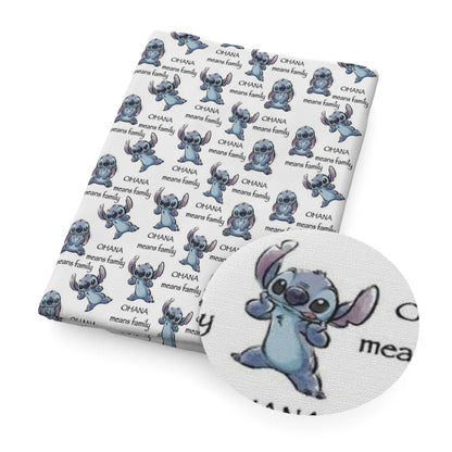 Disney Lilo and Stitch 50*145cm Polyester Cotton Fabric Sewing Quilting Fabric Needlework Material DIY Handmade - Kaiju Mafia