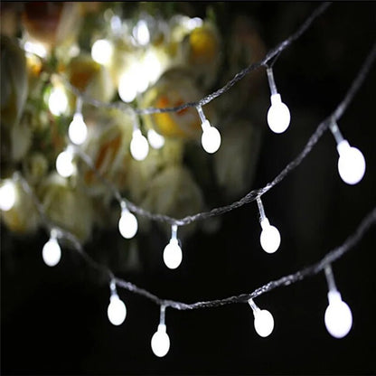 ECLH 5M/10M 100 LED Garland String Fairy Ball Light For Wedding Christmas Holiday Decoration Lamp Festival Outdoor Lighting 220V - Kaiju Mafia