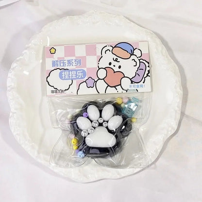 Mini Cat Paw Squeeze Toy Silicone Pinch Decompression Toy Plush TPR Fidget Sensory Toys For Kids Adults Gift - Kaiju Mafia