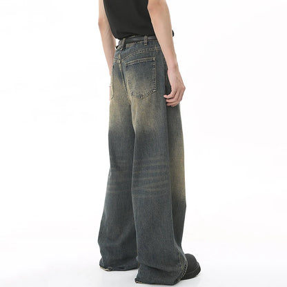 old blue washed denim pants old blue washed denim pants