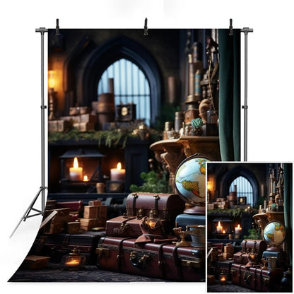 Magic Academy Vertical Section Backdrop Custom Hogwarts Theme Party Birthday Photography Poster Studio Decoration Background - Kaiju Mafia