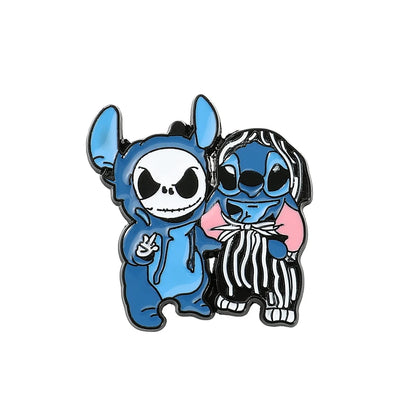 Disney Lilo &amp; Stitch Brooches Cute Stitch Pin for Backpack Cartoon Anime Metal Badges for Bag Hat Accessories Christmas Gifts