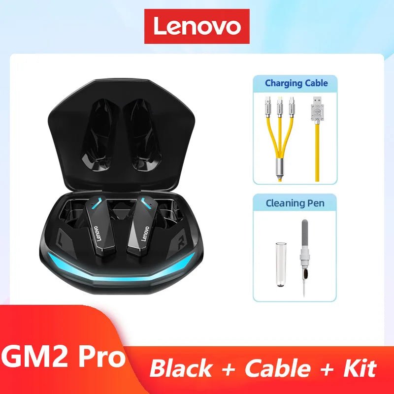 Lenovo GM2 Pro Bluetooth Wireless Earbuds - HD Call Dual Mode Gaming Headset - Kaiju Mafia