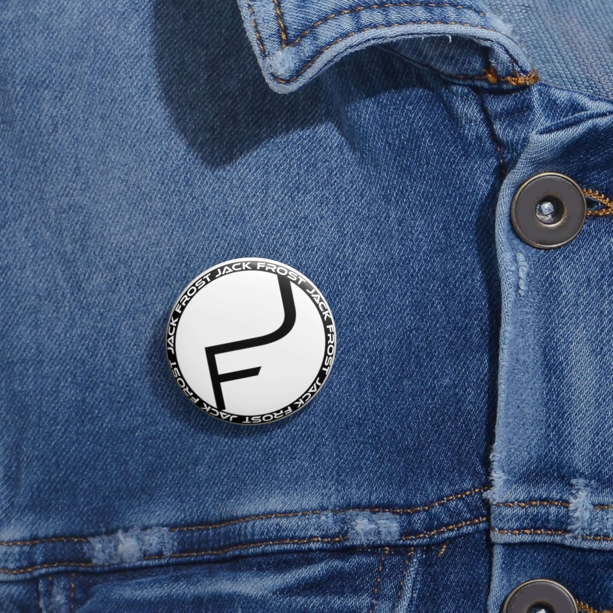 Jack Frost Circle Pin Button