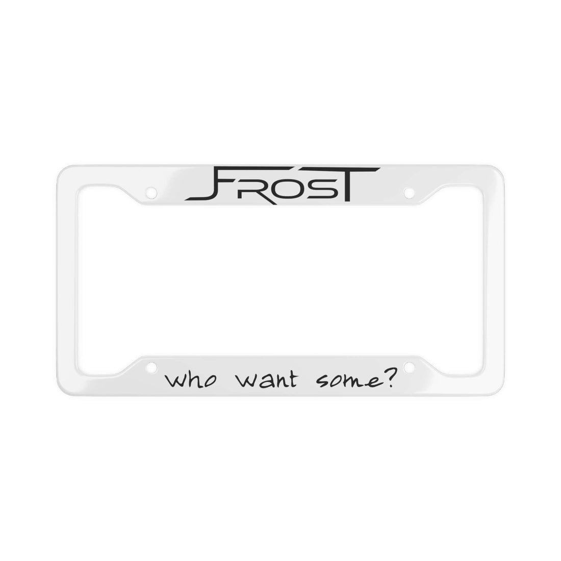 J. Frost License Plate Frame