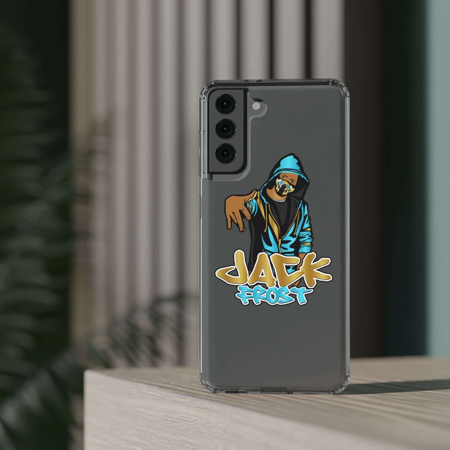 Jack Frost Face Clear Case