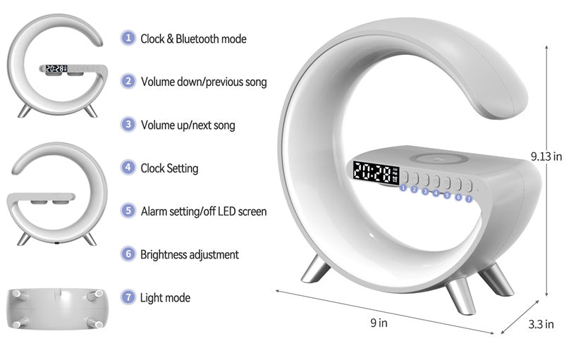 Bluetooth Speaker Charging Lamp