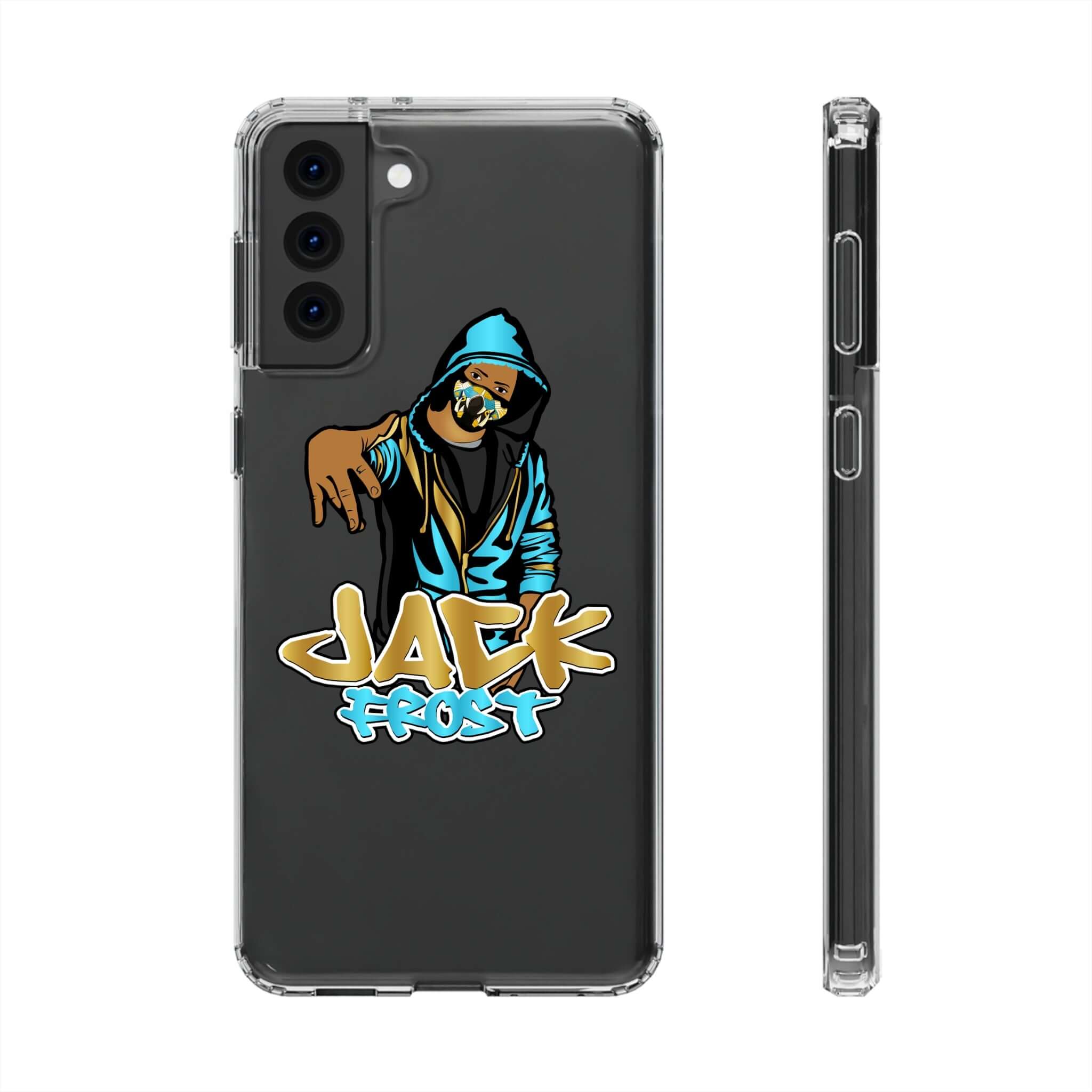 Jack Frost Face Clear Case