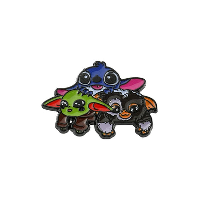 Disney Lilo &amp; Stitch Brooches Cute Stitch Pin for Backpack Cartoon Anime Metal Badges for Bag Hat Accessories Christmas Gifts