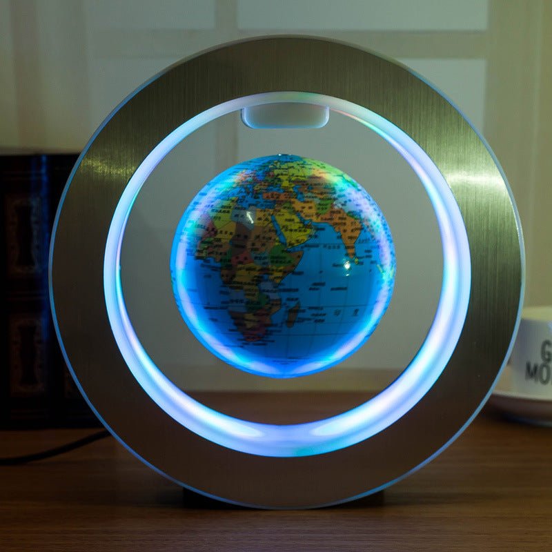 Round LED World Map Floating Globe Magnetic Levitation Light Anti Gravity Magic - Kaiju Mafia