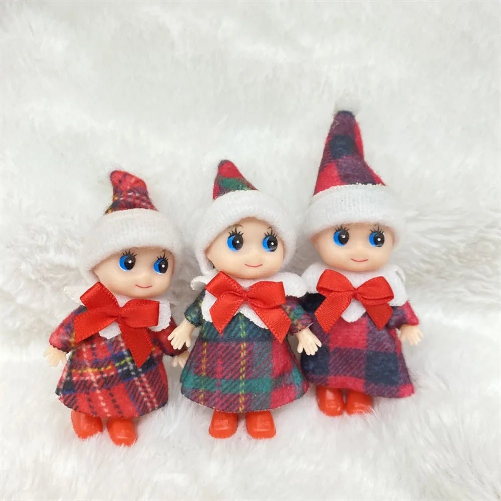 Christmas Mini Baby Elf Dolls Todder Elves Shining Kindness Craft Babies Doll Toy Decoration On The Shelf Gift For Girl Boy Kid - Kaiju Mafia